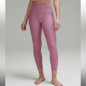 Lululemon Align Ribbed High-Rise Crop 23” Leggings Velvet Dust Sz Small